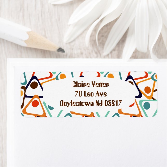 Petits triangles les années 70 (En situation)