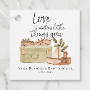 Petits Trucs Étiquette de Cadeau de Baby Shower