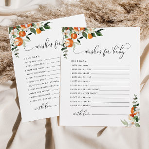 Petits voeux pour la carte bébé