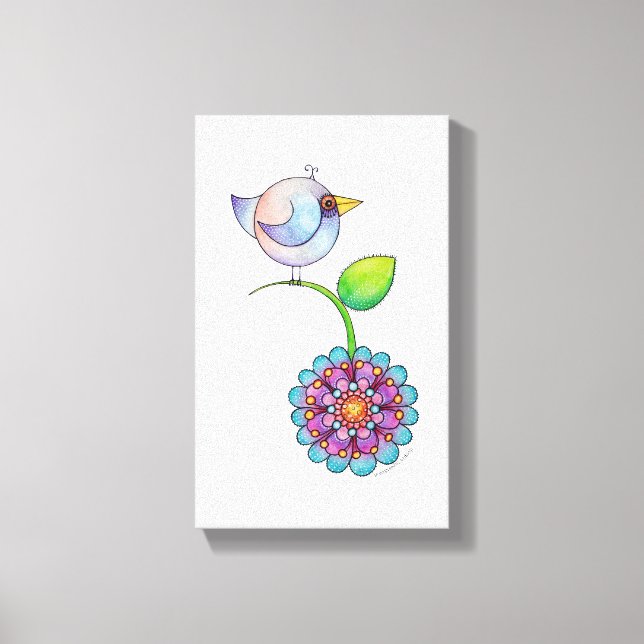 'Petitsa' the bird canvas (Front)