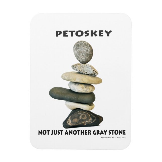 Petoskey - Not Just Another Grey Stone Magnet (Vertical)