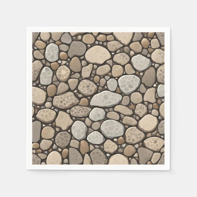 Petoskey Stone Abstract Napkin (Front)