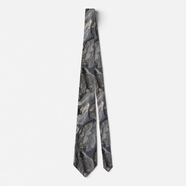 petoskey stone background tie (Front)