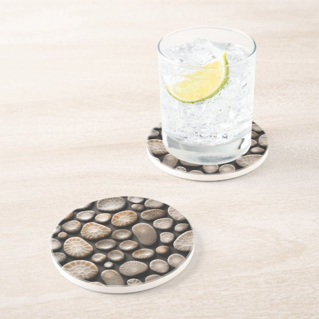 Petoskey Stone Collection Coaster (Side)