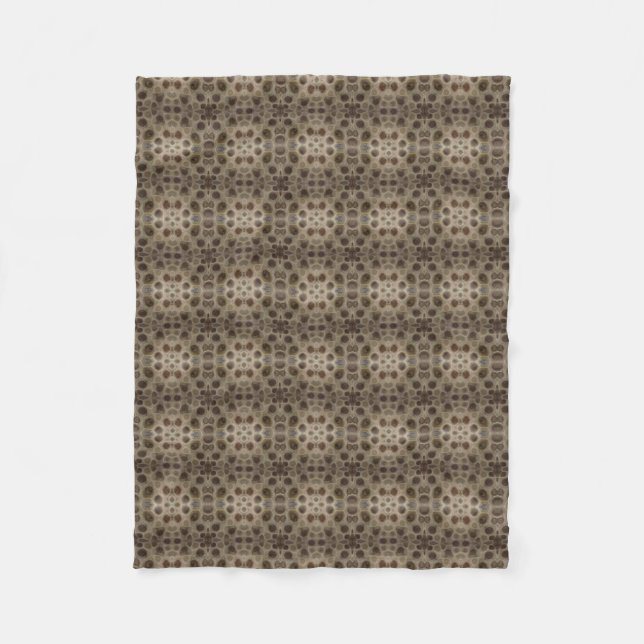 Petoskey Stone Fleece Blanket (Front)