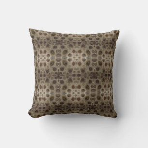 Petoskey Stone, Great Lake State, fossil pattern Throw Pillow