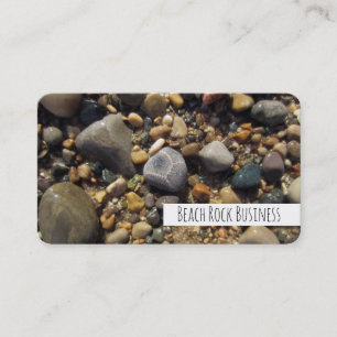 Petoskey Stone, Lake Michigan Colourful Beach Business Card