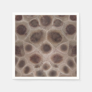 Petoskey Stone michigan state stone fossil Napkin