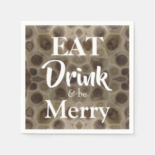 Petoskey Stone michigan state stone fossil Napkin