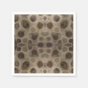 Petoskey Stone michigan state stone fossil Napkin