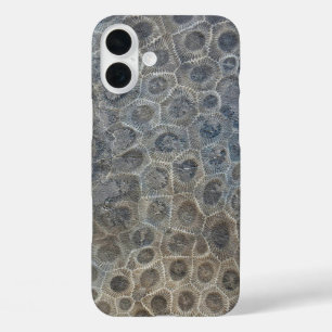 Petoskey Stone Pattern iPhone 16 Plus Case