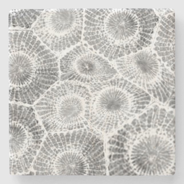 Petoskey Stone Pattern Stone Coaster (Front)