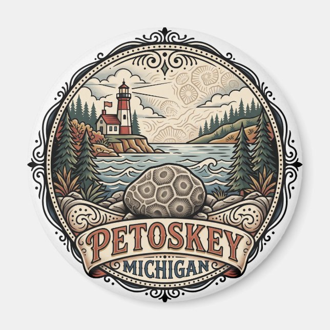 Petoskey USA Magnet (Front)