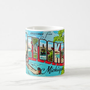 Petowskey Michigan Postcard Mug