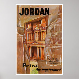 Petra Art Print Jordan Travel Poster