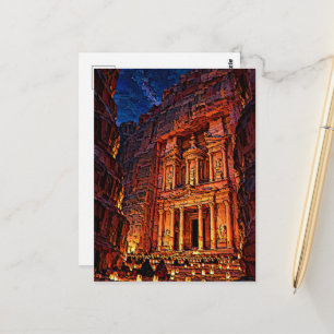 Petra by Candlelight Postcard