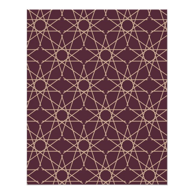 Petra Dusk Geometry Poster (Front)