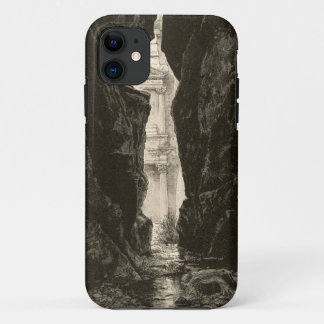Petra Jordan UNESCO Heritage Site Engraving iPhone 11 Case