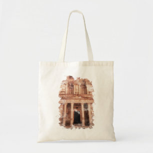 Petra Jordan Watercolor Art  Tote Bag