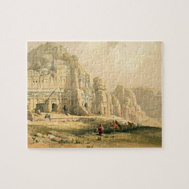 Petra, March 8th 1839, plate 96 from Volume III of Jigsaw Puzzle (Horizontal)