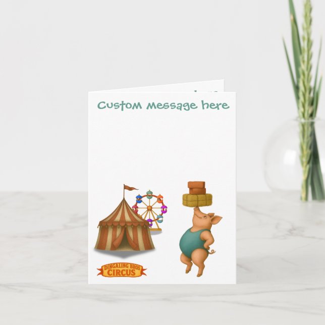 Petra pig balancing act card (Front)