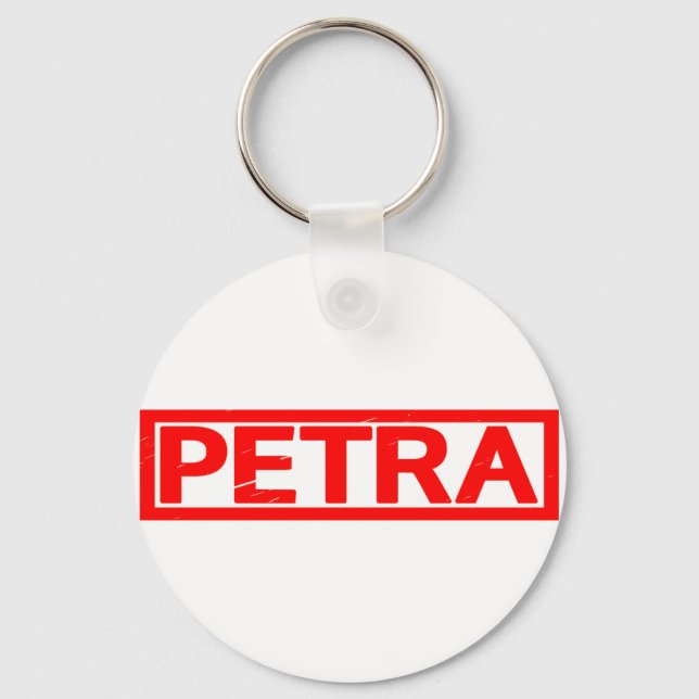 Petra Stamp Keychain (Front)