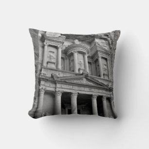 Petra Treasury Building Throw Pillow