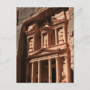 petra treasury khazneh postcard