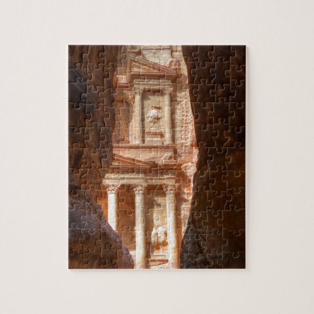Petra Treasury Revealed Jigsaw Puzzle (Vertical)