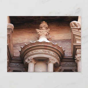 petra treasury top postcard