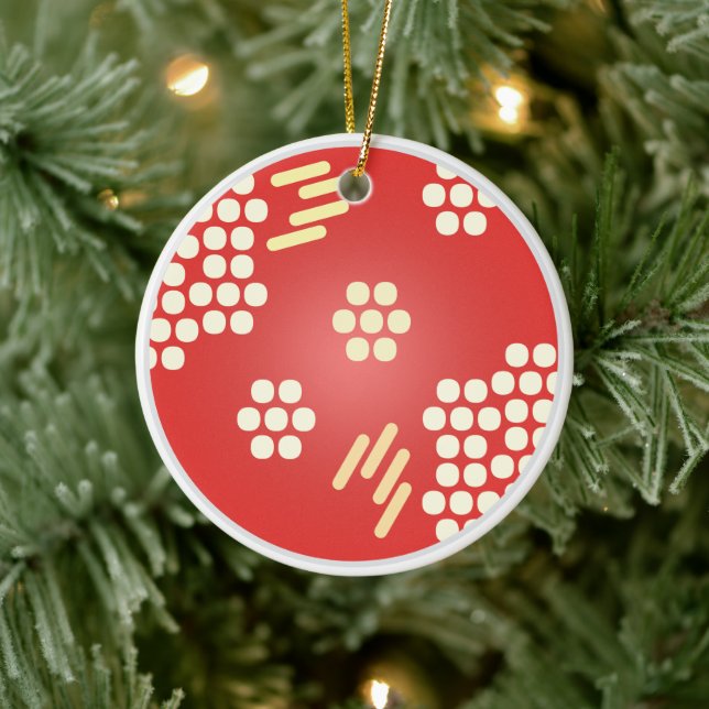 Petri Dish Agar Plate Microbe Microbiology Teacher Ceramic Ornament (Tree)