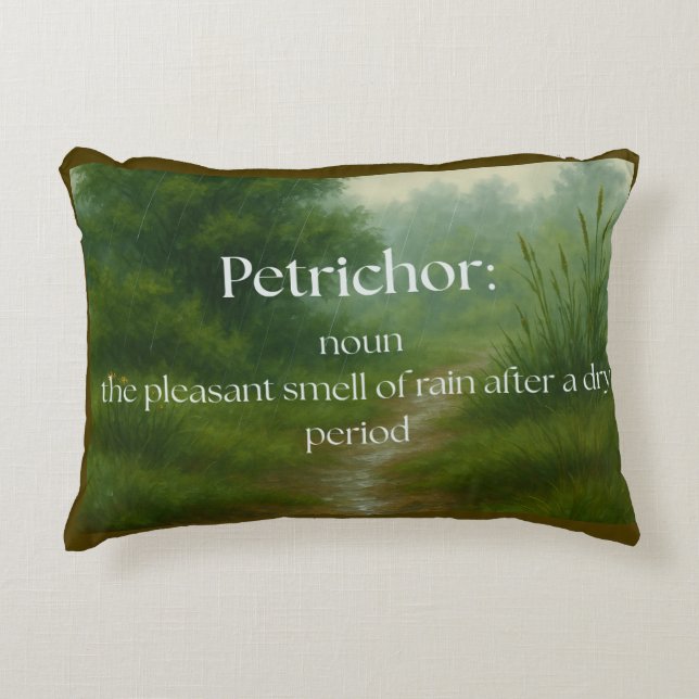 Petrichor: Smell of Rain Accent Pillow (Front)