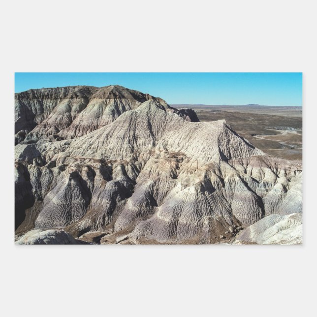 Petrified Forest Blue Mesa Badlands Desert Photo Sticker (Front)