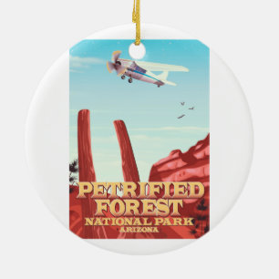 Petrified forest national park, Arizona. Ceramic Ornament