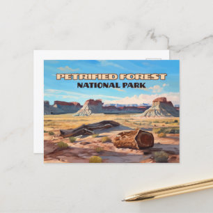 Petrified Forest National Park Arizona Desert Postcard