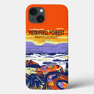 Petrified Forest National Park Arizona Vintage iPhone 13 Case