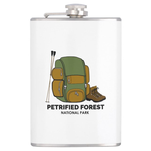 Petrified Forest National Park Backpack Hip Flask (Front)