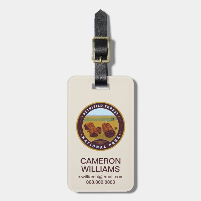Petrified Forest National Park Luggage Tag (Front Vertical)