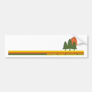 Petrified Forest National Park Pine Trees Sun Bumper Sticker