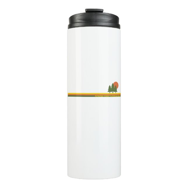 Petrified Forest National Park Pine Trees Sun Thermal Tumbler (Front)