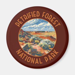 Petrified Forest National Park Retro Distressed Magnet
