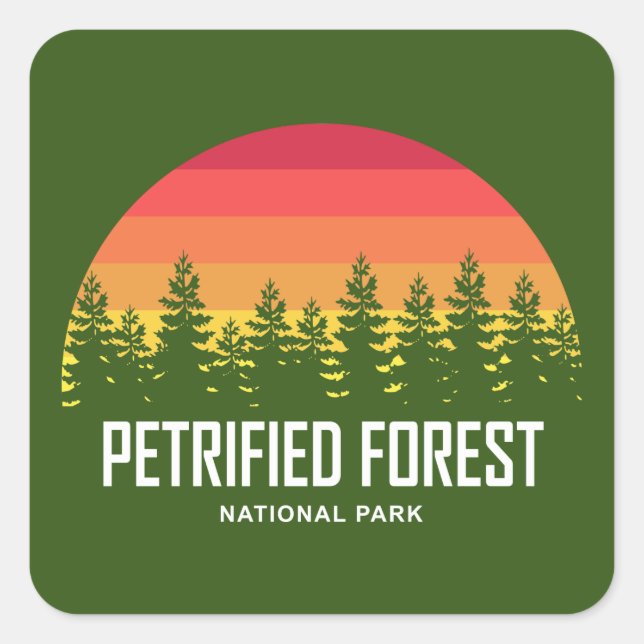Petrified Forest National Park Square Sticker (Front)