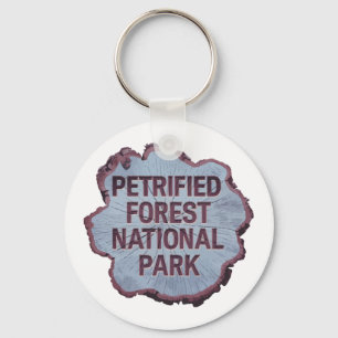 Petrified Forest National Park Tree stump Keychain