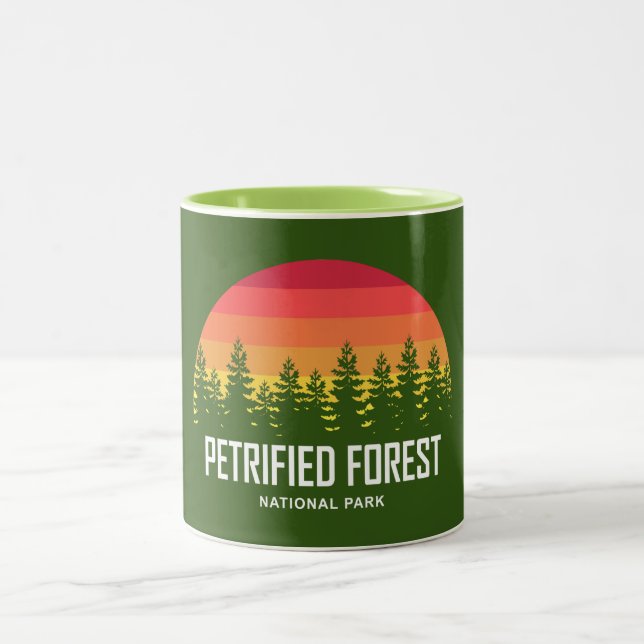 Petrified Forest National Park Two-Tone Coffee Mug (Center)