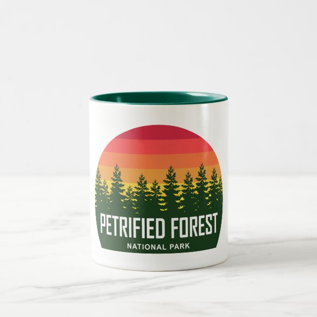 Petrified Forest National Park Two-Tone Coffee Mug (Center)