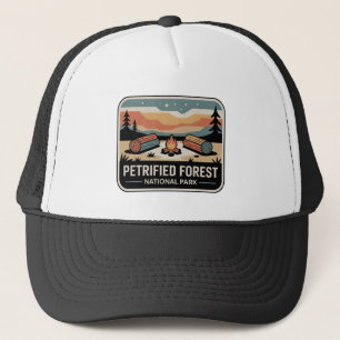 Petrified Forest National Park Vintage Badge Trucker Hat