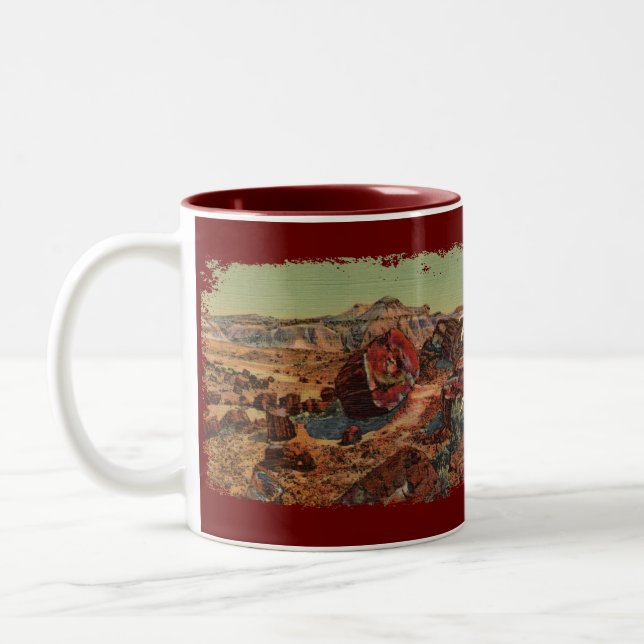 Petrified Forest Painted Coffee Mug (Left)
