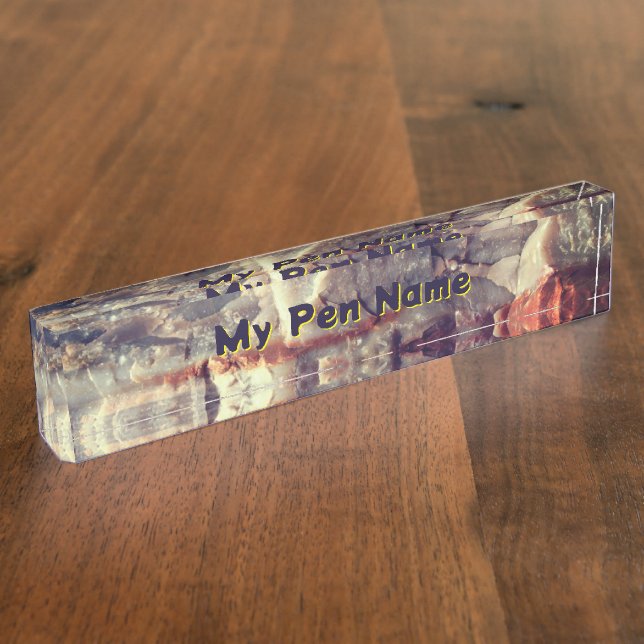 Petrified Log Name Plate (Side)