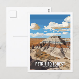 Petrified National Park Arizona USA Postcard