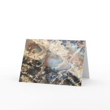 Petrified Wood Blank Card